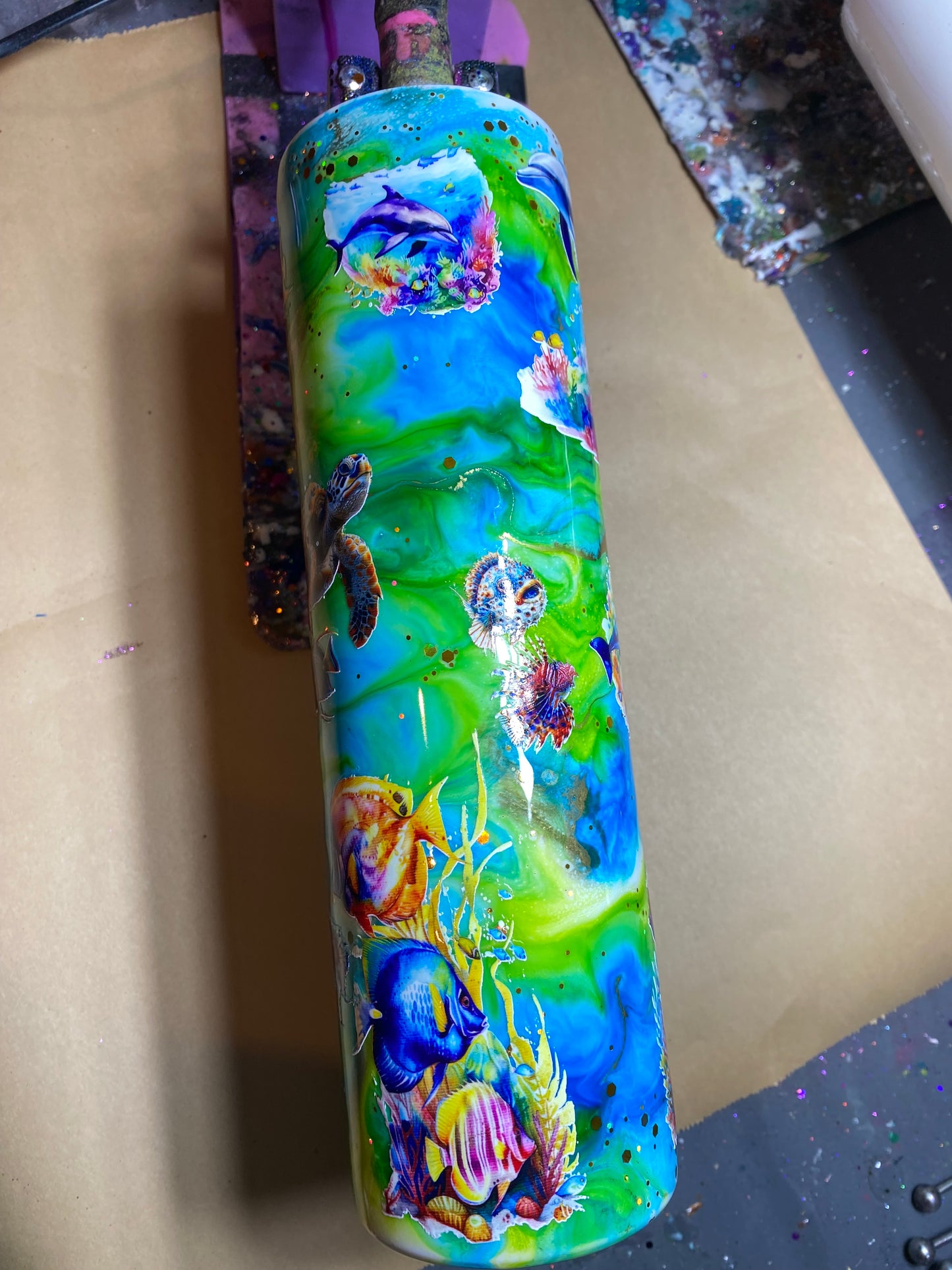 35oz Under the Sea Glow Tumbler