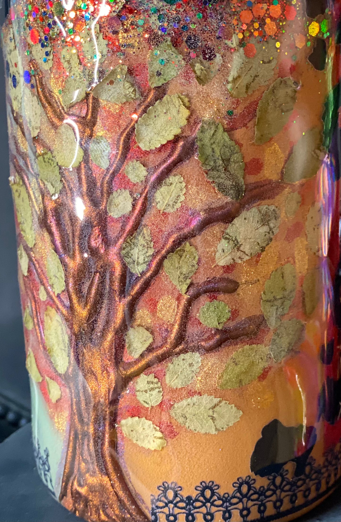 20oz Love of Fall Tumbler with Chain Strap