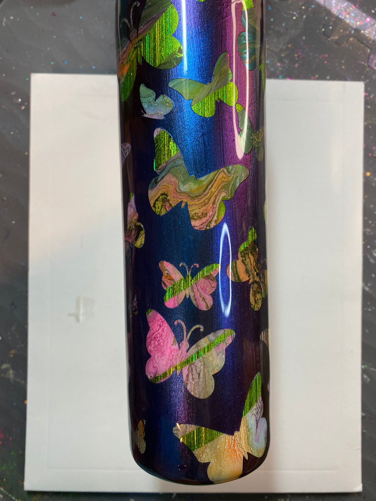 30oz Butterfly Peekaboo Tumbler