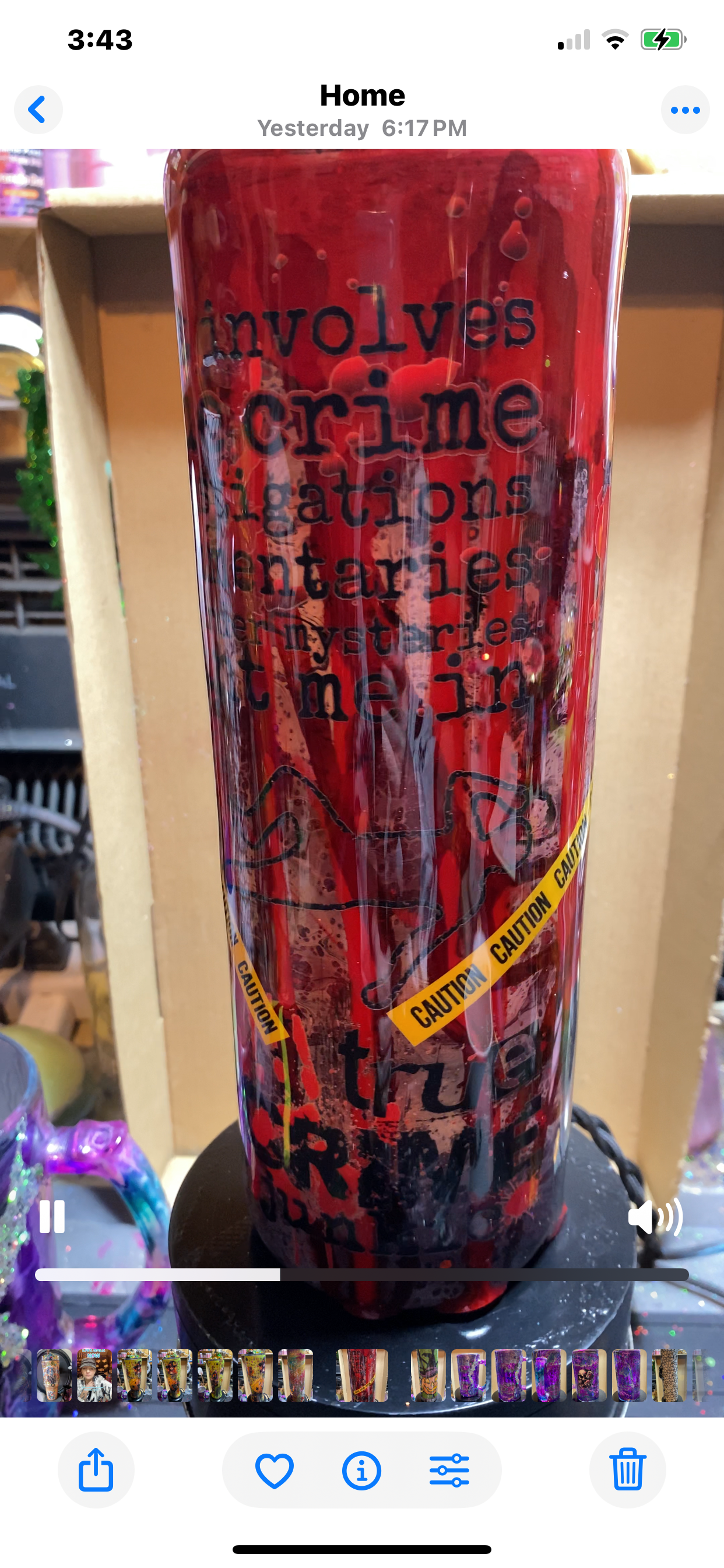 30oz Blood Drip Crime Scene Tumbler