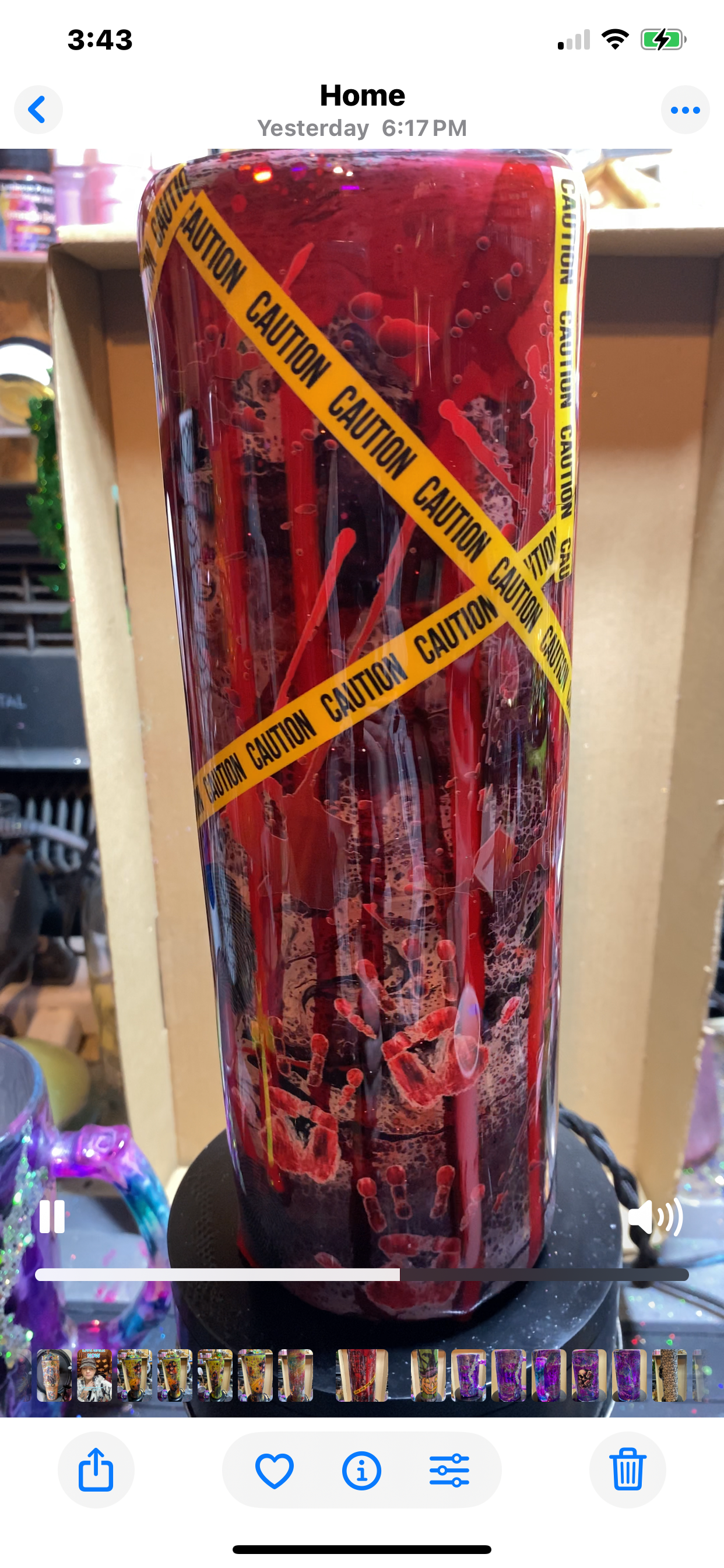 30oz Blood Drip Crime Scene Tumbler