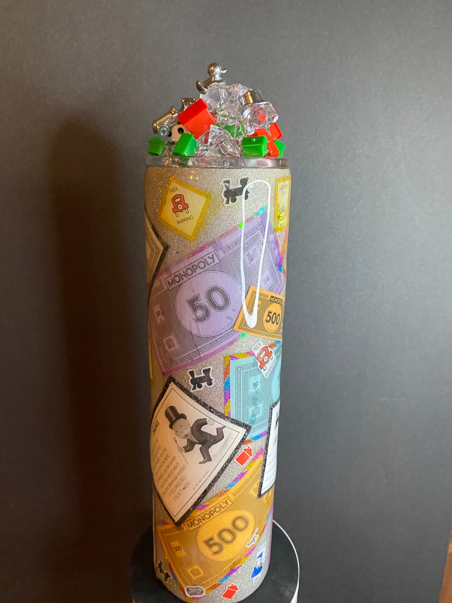 Game Series 35oz Made to Order, Custom Tumbler w/3D Topper and design accents