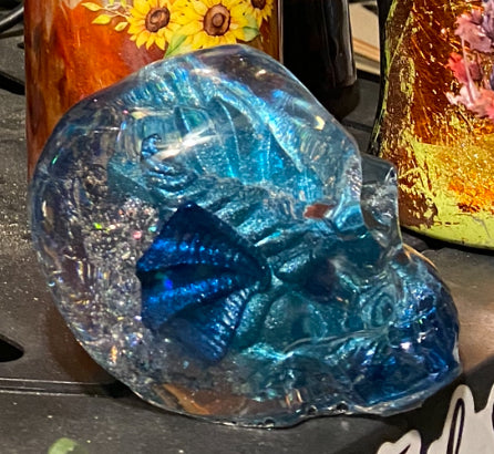 Dragon Head inside Clear Skull