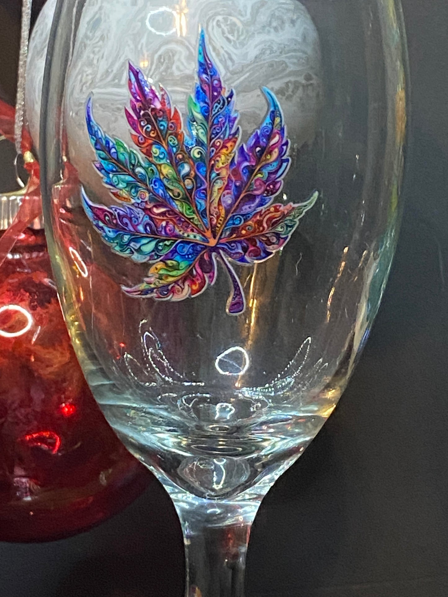 Set of Two Spicy Leaf Goblets