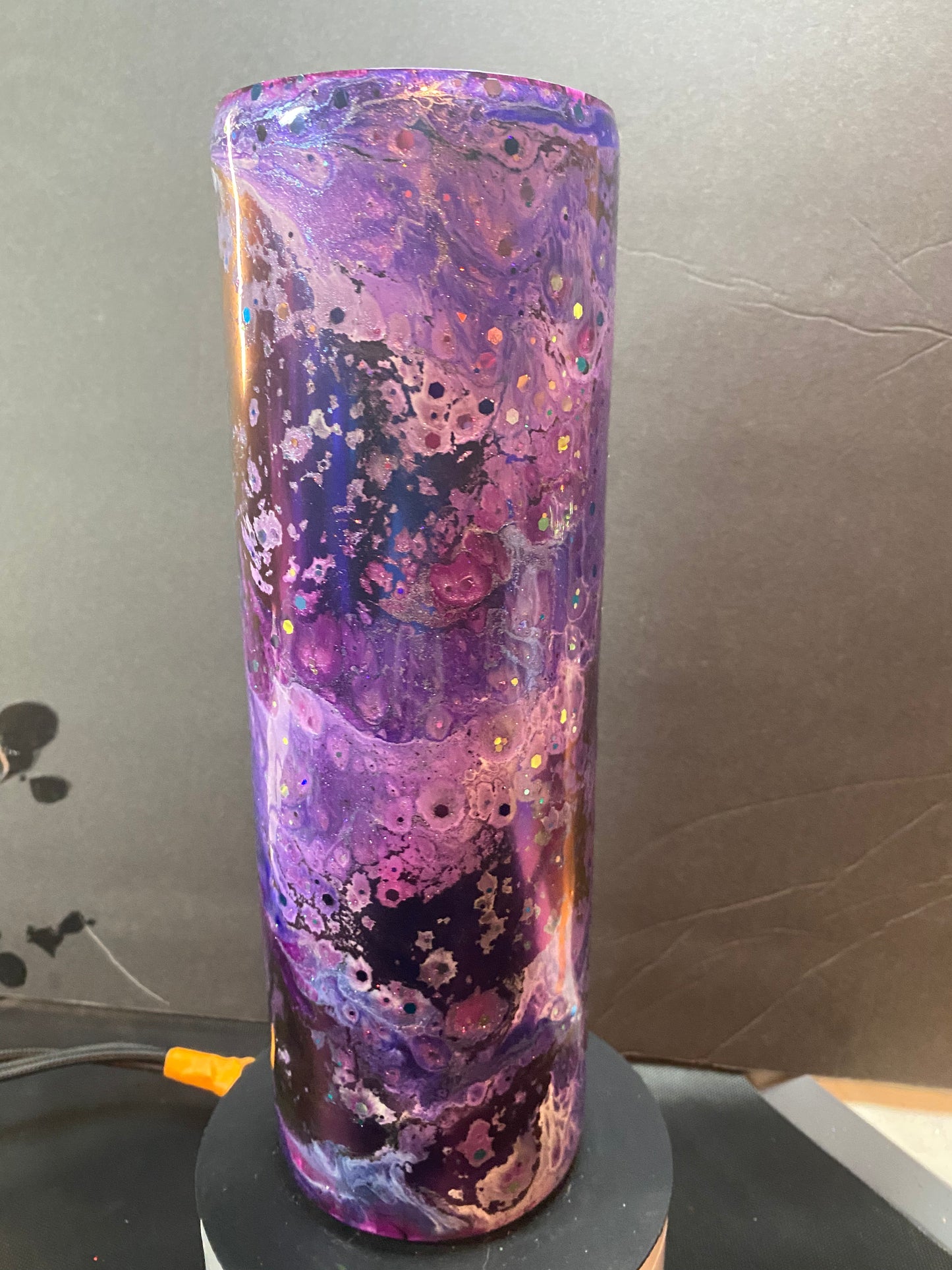 30oz Purple Ink Swirl Tumbler