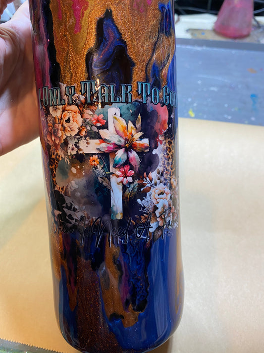 30oz Thick Talk to God Tumbler