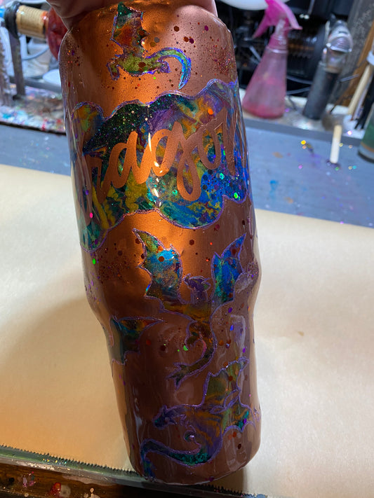40oz Dragon Peekaboo Tumbler