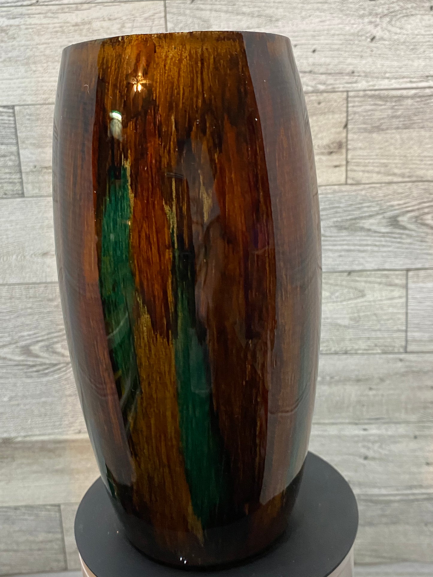 25oz Barrel Tumbler Wood Grain Base Custom Order