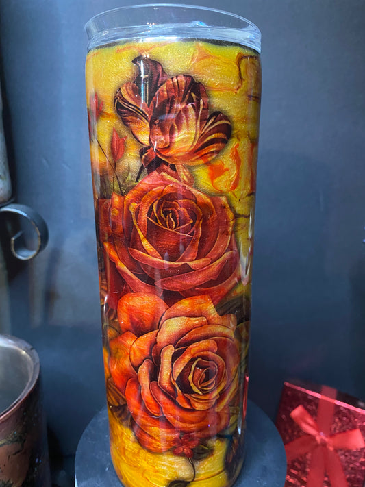 20oz Roses Tumbler